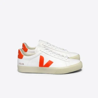 Campo Leather White Orange Fluo Campo Leather White Orange Fluo