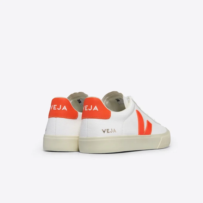 Campo Leather White Orange Fluo Campo Leather White Orange Fluo