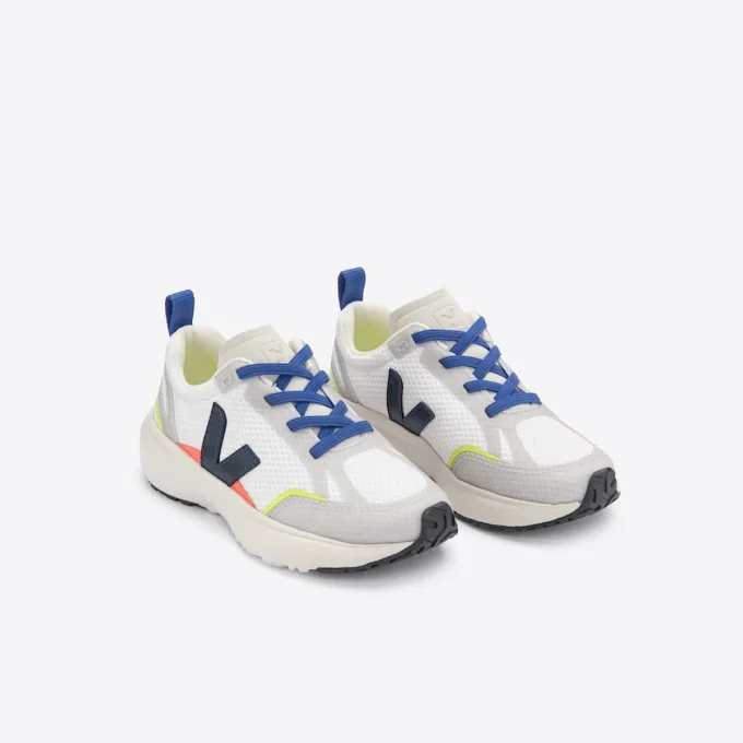 Canary Elastic Laces Alveomesh Steel White Canary Elastic Laces Alveomesh Steel White