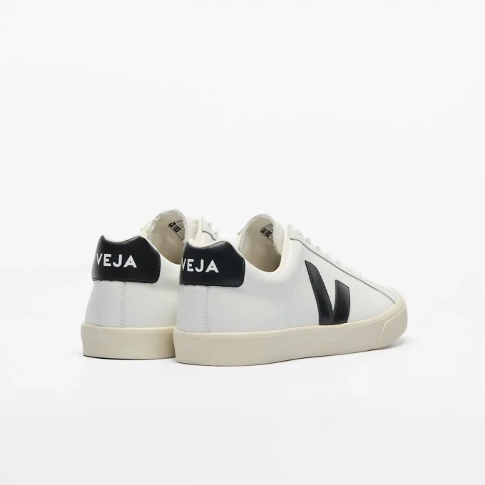 Esplar Leather White Black Esplar Leather White Black