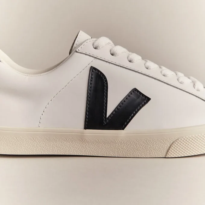 Esplar Leather White Black Esplar Leather White Black