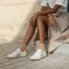 Esplar Leather White Platine Esplar Leather White Platine