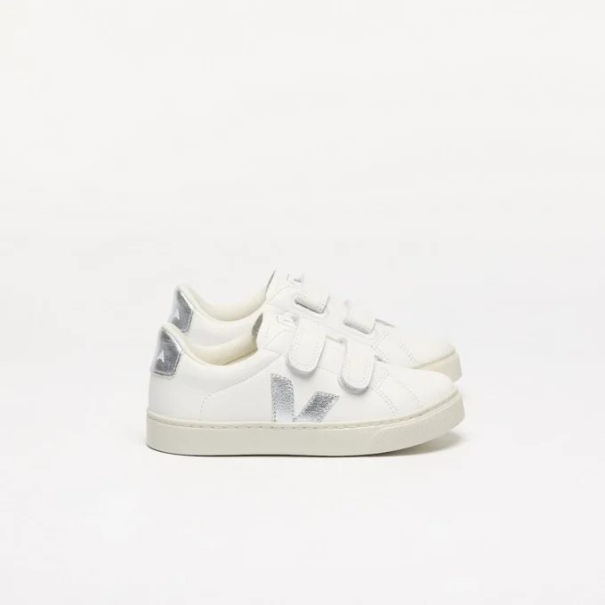 Esplar Leather White Silver Esplar Leather White Silver
