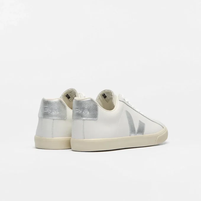Esplar Leather White Silver Esplar Leather White Silver
