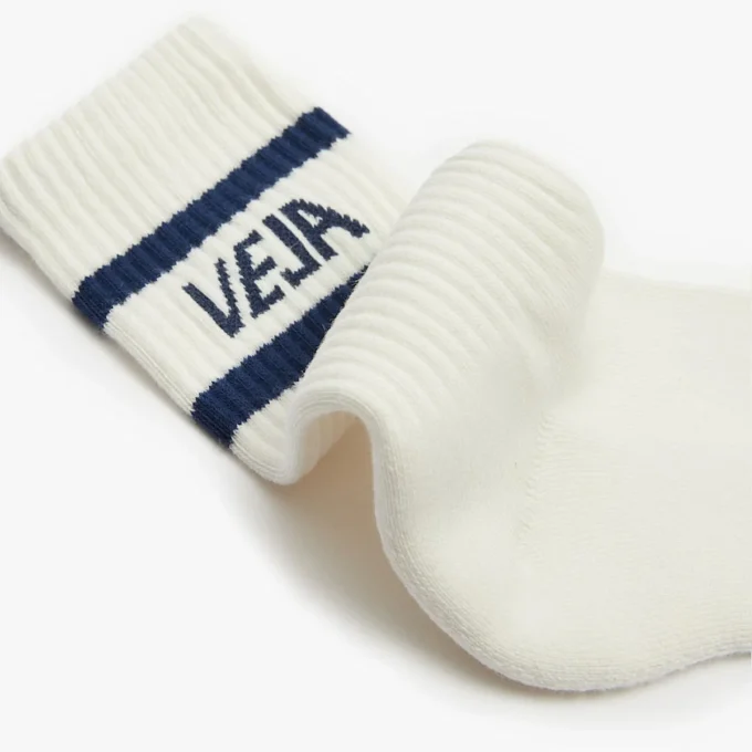 Iconic Socks Cotton White Blue