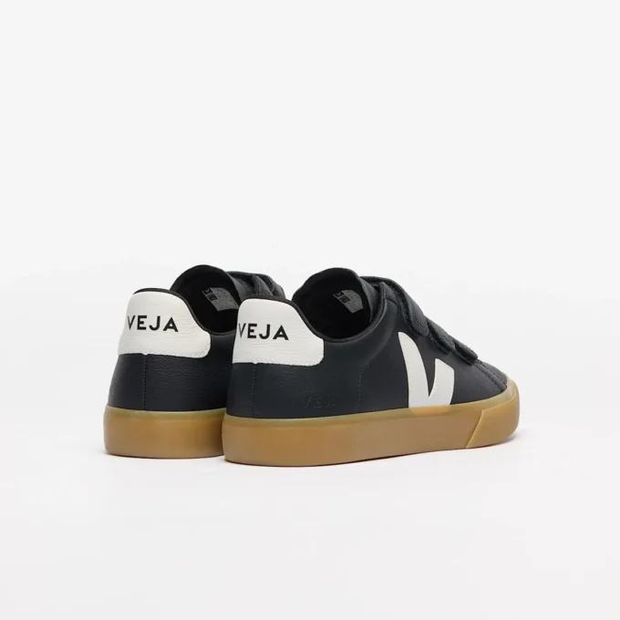 Recife Leather Black White Recife Leather Black White