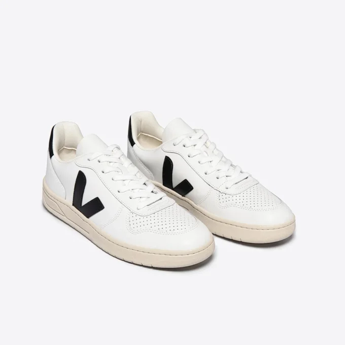 V-10 Leather White Black V-10 Leather White Black