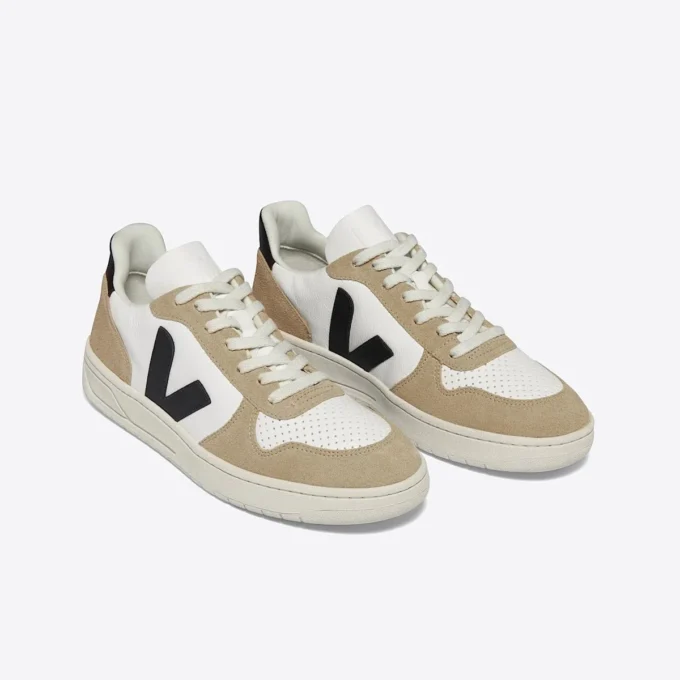 V-10 Leather White Black Sahara V-10 Leather White Black Sahara