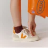 V-10 Leather White Fury Almond V-10 Leather White Fury Almond