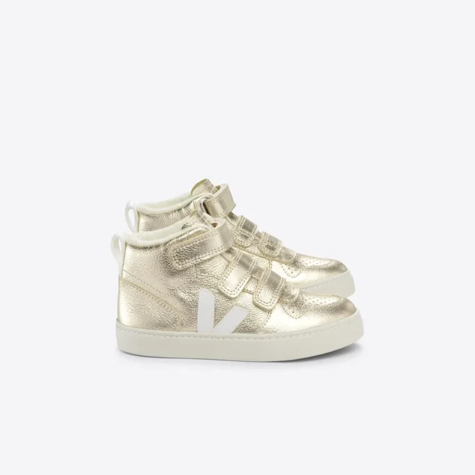 V-10 Mid Fured Leather Platine White V-10 Mid Fured Leather Platine White