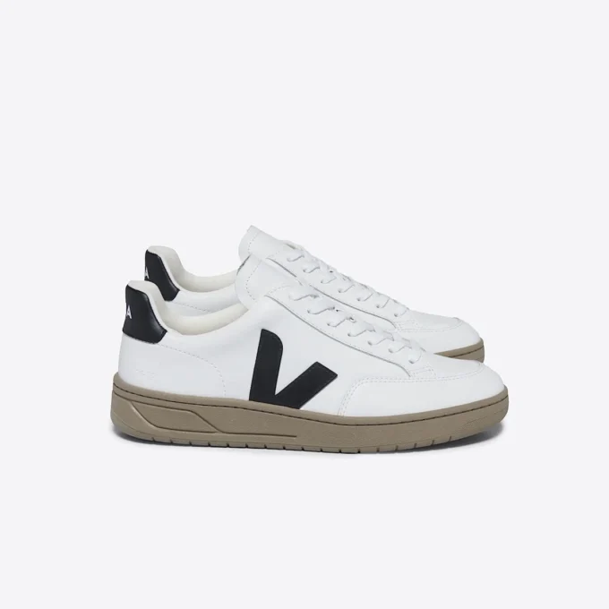 V-12 Leather White Black Dune V-12 Leather White Black Dune