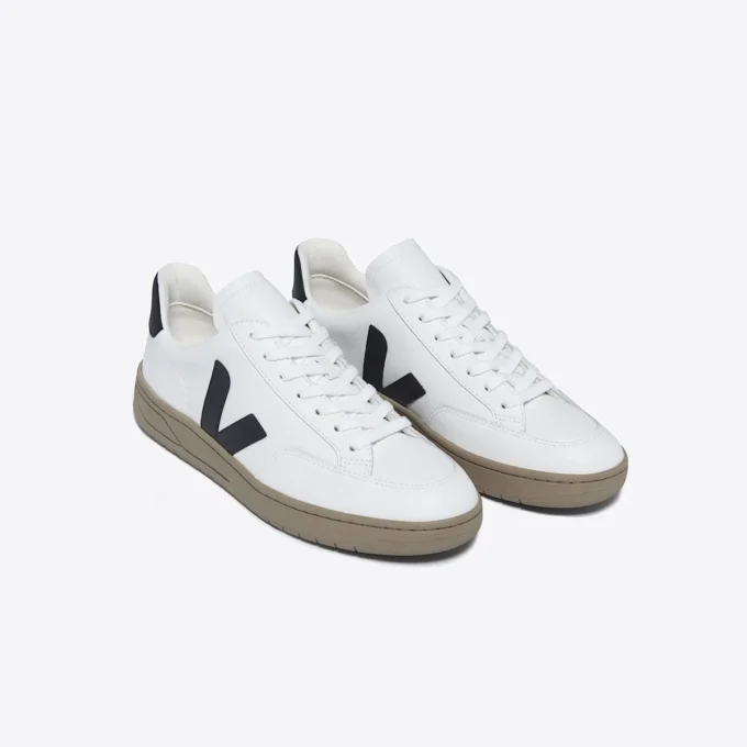 V-12 Leather White Black Dune V-12 Leather White Black Dune