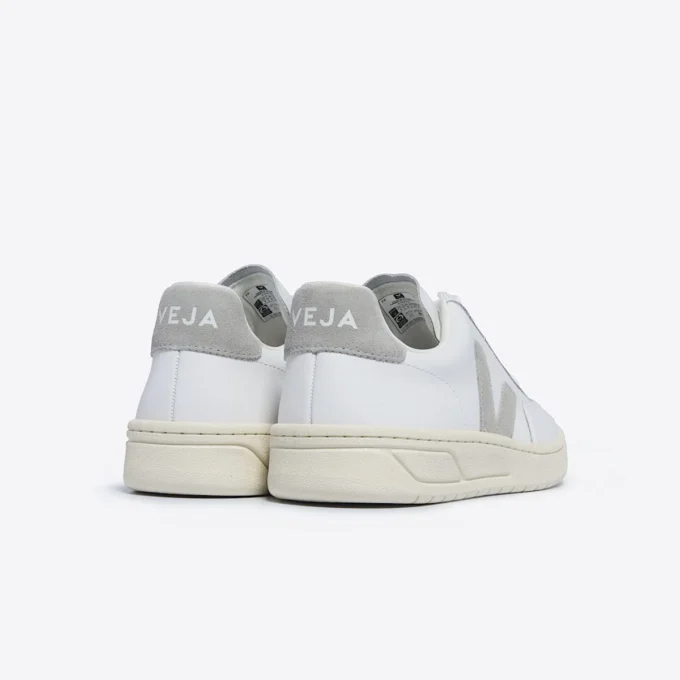 V-12 Leather White Light Grey V-12 Leather White Light Grey