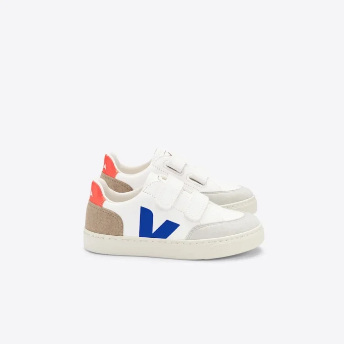 V-12 Leather White Multico Miel