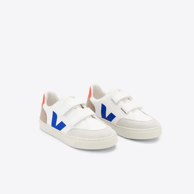 V-12 Leather White Multico Miel