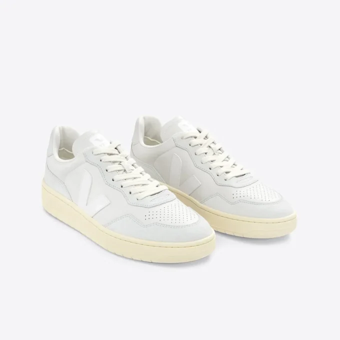 V-90 Leather Gravel White V-90 Leather Gravel White