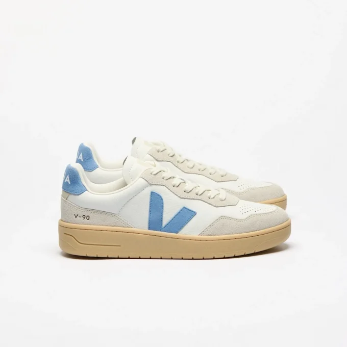 V-90 Leather White Aqua Natural V-90 Leather White Aqua Natural