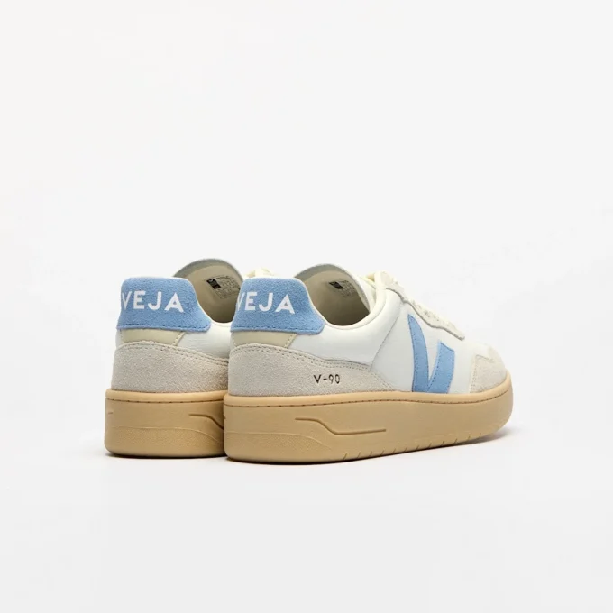 V-90 Leather White Aqua Natural V-90 Leather White Aqua Natural