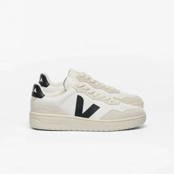 V-90 Leather White Black V-90 Leather White Black