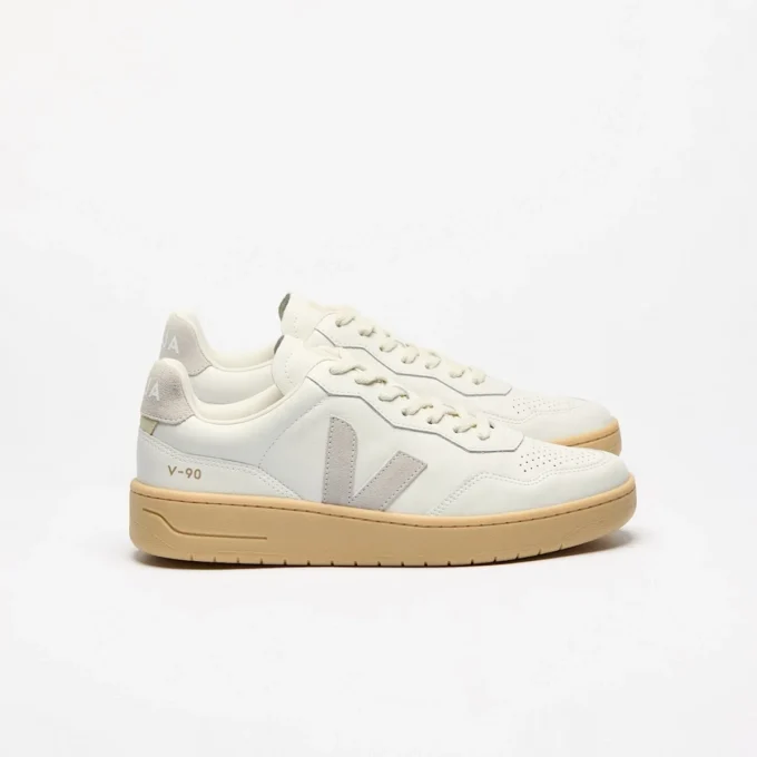 V-90 Leather White Light Grey Natural V-90 Leather White Light Grey Natural