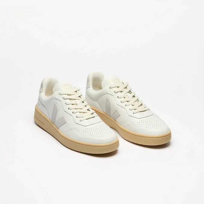 V-90 Leather White Light Grey Natural V-90 Leather White Light Grey Natural