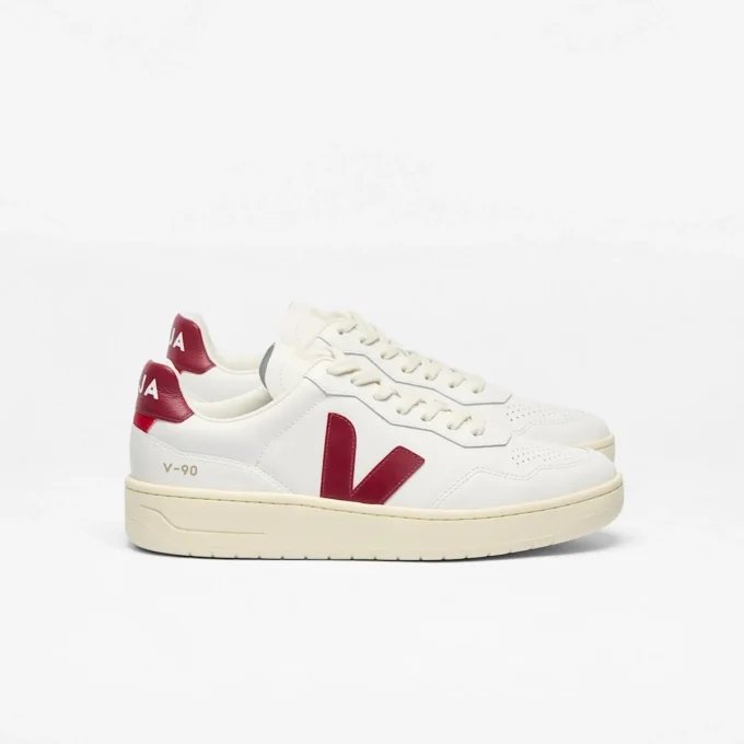 V-90 Leather White Marsala V-90 Leather White Marsala