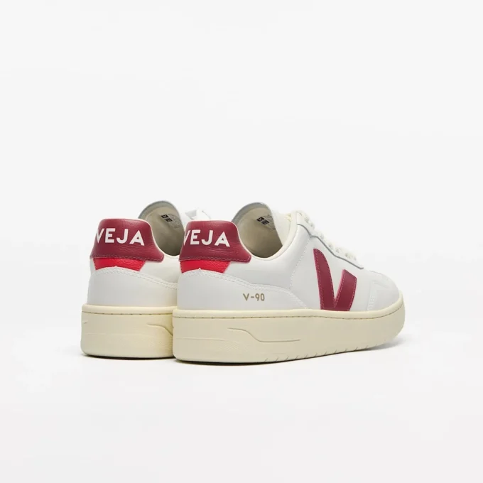 V-90 Leather White Marsala V-90 Leather White Marsala