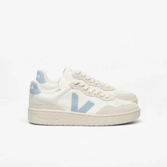 V-90 Leather White Steel