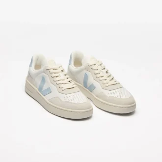 V-90 Leather White Steel