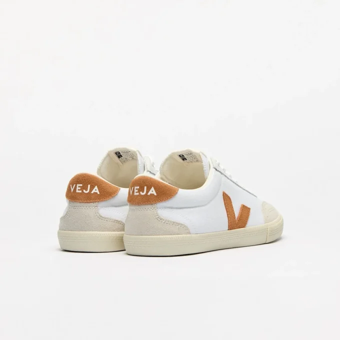 Volley Canvas White Umber