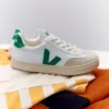 Volley Elastic Laces Canvas White Emeraude Volley Elastic Laces Canvas White Emeraude
