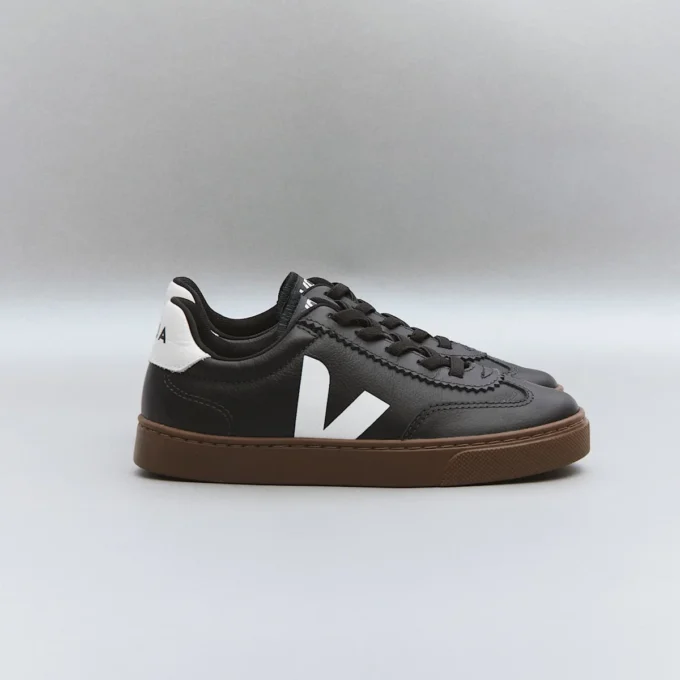 Volley Elastic Laces Leather Black White Bark Volley Elastic Laces Leather Black White Bark