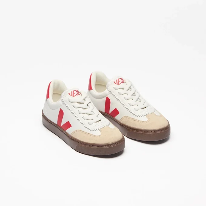 Volley Elastic Laces Leather White Pierre Pekin Bark Volley Elastic Laces Leather White Pierre Pekin Bark