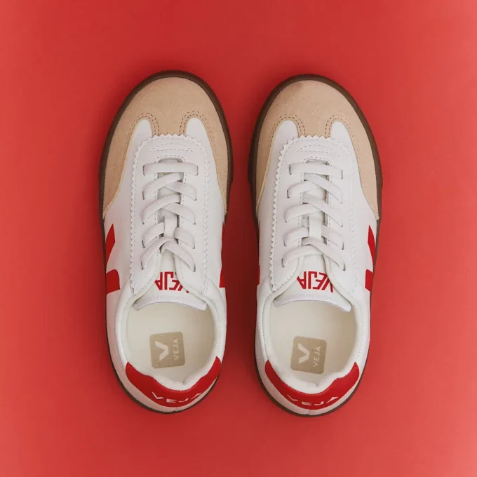 Volley Elastic Laces Leather White Pierre Pekin Bark Volley Elastic Laces Leather White Pierre Pekin Bark