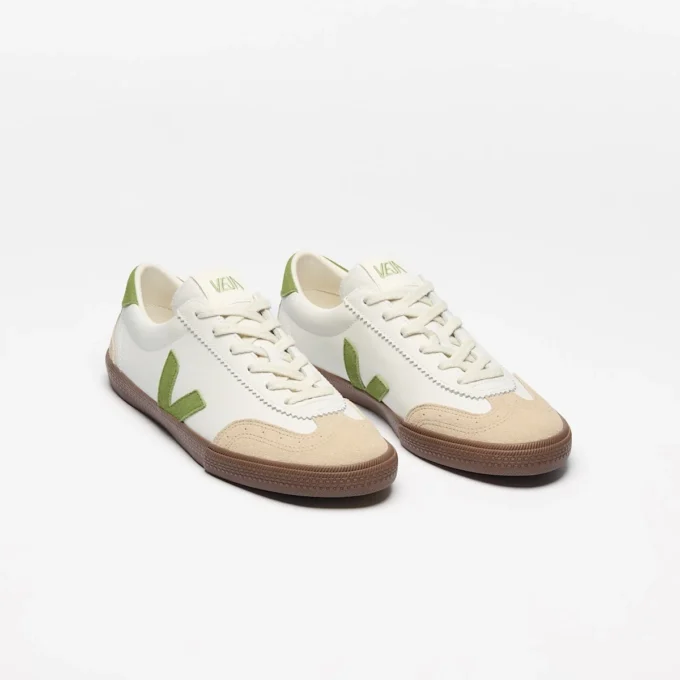 Volley Leather White Kiwi Bark Volley Leather White Kiwi Bark