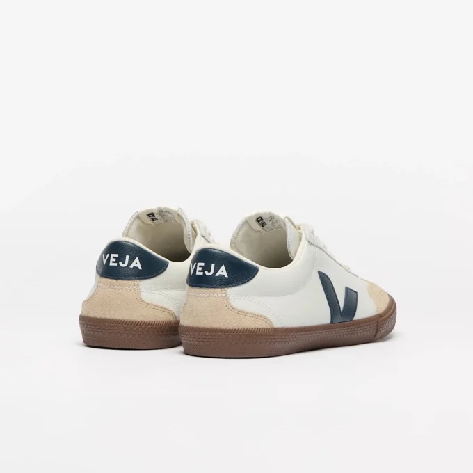 Volley Leather White Nautico Bark Volley Leather White Nautico Bark